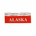 Alaska Award Ribbon w/ Silver Foil Imprint (4"x1 5/8")